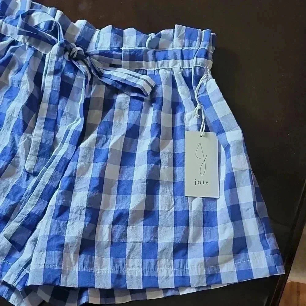 JOIE PLAID SHORTS - Picture 2 of 4